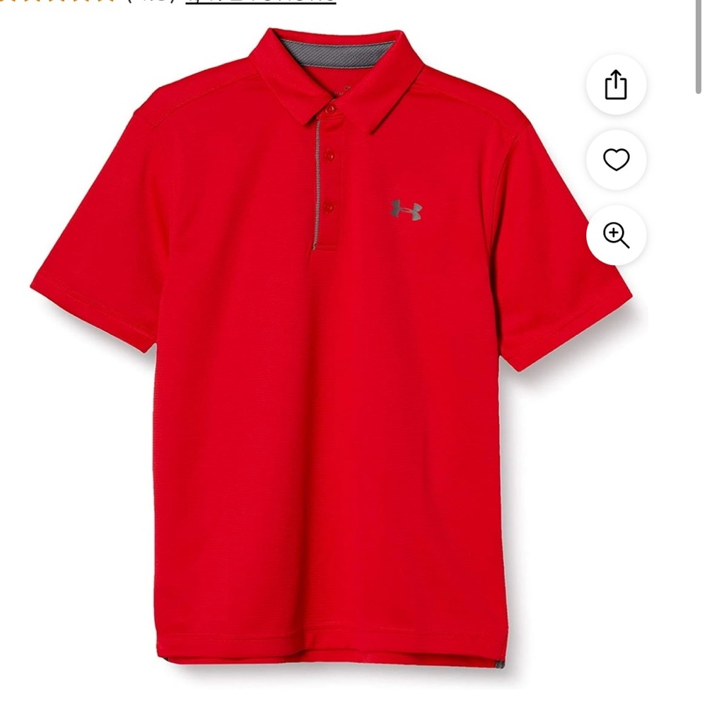 Men’s Red Under Armour Polo